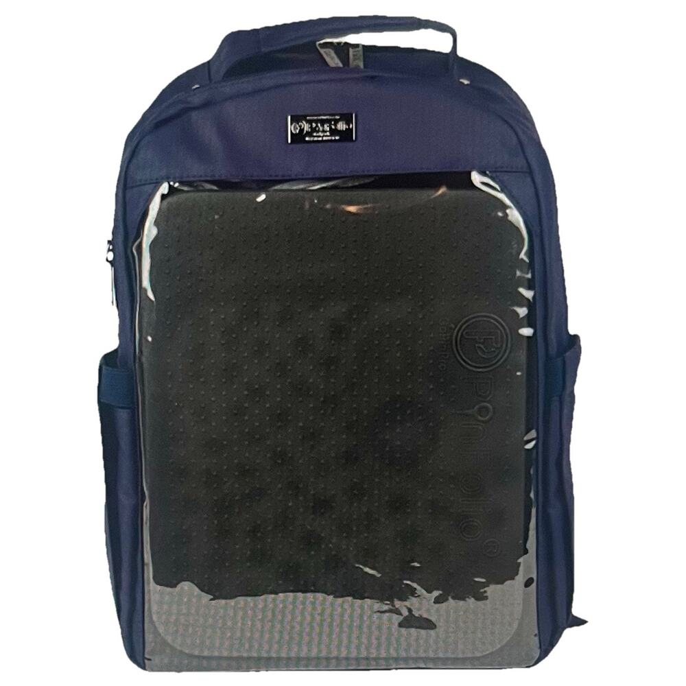 Pin Folio Backpack – Stylish Pin Organizer & Display Bag Dark Blue
